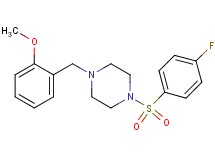 1-[(4-fluorophenyl)sulfonyl]-4-(2-methoxybenzyl)piperazine oxalate