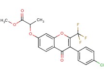 methyl 2-{[3-(4-chlorophenyl)-4-oxo-2-(trifluoromethyl)-4H-chromen-7-yl]oxy}propanoate