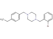1-(2-bromobenzyl)-4-(4-ethylbenzyl)piperazine oxalate