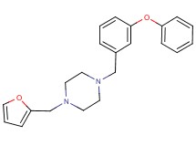 1-(2-furylmethyl)-4-(3-phenoxybenzyl)piperazine oxalate
