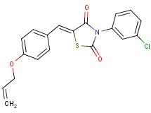 5-[4-(allyloxy)benzylidene]-3-(3-chlorophenyl)-1,3-thiazolidine-2,4-dione