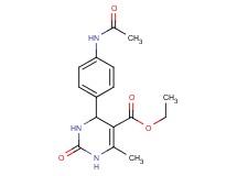 ethyl 4-[4-(acetylamino)phenyl]-6-methyl-2-oxo-1,2,3,4-tetrahydro-5-pyrimidinecarboxylate