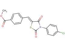 methyl 4-{[3-(4-chlorophenyl)-2,4-dioxo-1,3-thiazolidin-5-ylidene]methyl}benzoate