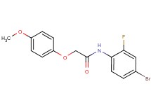 N-(4-bromo-2-fluorophenyl)-2-(4-methoxyphenoxy)acetamide