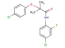 N-(4-chloro-2-fluorophenyl)-2-(4-chlorophenoxy)-2-methylpropanamide