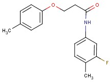 N-(3-fluoro-4-methylphenyl)-3-(4-methylphenoxy)propanamide