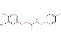 2-(4-chloro-3-methylphenoxy)-N-(4-fluorobenzyl)acetamide