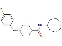 N-cycloheptyl-1-(4-fluorobenzyl)-4-piperidinecarboxamide oxalate
