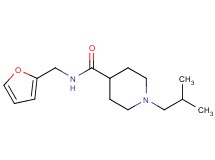 N-(2-furylmethyl)-1-isobutyl-4-piperidinecarboxamide oxalate
