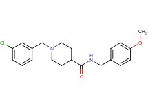 1-(3-chlorobenzyl)-N-(4-methoxybenzyl)-4-piperidinecarboxamide