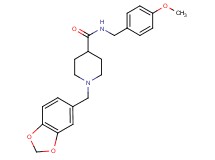 1-(1,3-benzodioxol-5-ylmethyl)-N-(4-methoxybenzyl)-4-piperidinecarboxamide