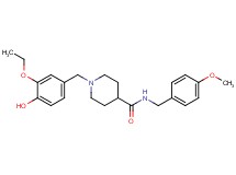 1-(3-ethoxy-4-hydroxybenzyl)-N-(4-methoxybenzyl)-4-piperidinecarboxamide ethanedioate (salt)