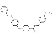 1-[4-(benzyloxy)benzyl]-N-(4-methoxybenzyl)-4-piperidinecarboxamide oxalate