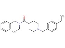 N-benzyl-N-ethyl-1-(4-ethylbenzyl)-4-piperidinecarboxamide oxalate