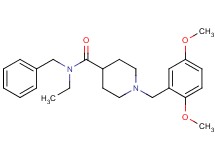 N-benzyl-1-(2,5-dimethoxybenzyl)-N-ethyl-4-piperidinecarboxamide oxalate
