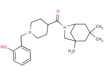 2-({4-[(1,3,3-trimethyl-6-azabicyclo[3.2.1]oct-6-yl)carbonyl]-1-piperidinyl}methyl)phenol ethanedioate (salt)