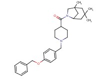 6-({1-[4-(benzyloxy)benzyl]-4-piperidinyl}carbonyl)-1,3,3-trimethyl-6-azabicyclo[3.2.1]octane