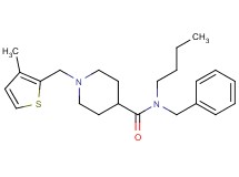 N-benzyl-N-butyl-1-[(3-methyl-2-thienyl)methyl]-4-piperidinecarboxamide oxalate