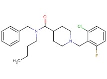 N-benzyl-N-butyl-1-(2-chloro-6-fluorobenzyl)-4-piperidinecarboxamide oxalate