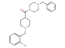 1-benzyl-4-{[1-(2-chlorobenzyl)-4-piperidinyl]carbonyl}piperazine