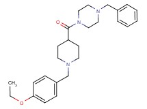 1-benzyl-4-{[1-(4-ethoxybenzyl)-4-piperidinyl]carbonyl}piperazine