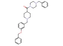 1-benzyl-4-({1-[3-(benzyloxy)benzyl]-4-piperidinyl}carbonyl)piperazine