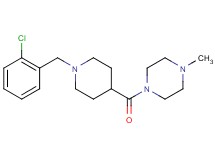 1-{[1-(2-chlorobenzyl)-4-piperidinyl]carbonyl}-4-methylpiperazine