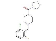 1-(2-chloro-6-fluorobenzyl)-4-(1-pyrrolidinylcarbonyl)piperidine
