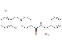 1-(2-chloro-6-fluorobenzyl)-N-(1-phenylethyl)-4-piperidinecarboxamide oxalate