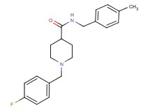 1-(4-fluorobenzyl)-N-(4-methylbenzyl)-4-piperidinecarboxamide