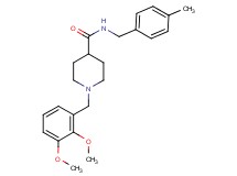 1-(2,3-dimethoxybenzyl)-N-(4-methylbenzyl)-4-piperidinecarboxamide