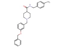 1-[3-(benzyloxy)benzyl]-N-(4-methylbenzyl)-4-piperidinecarboxamide