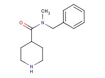 N-benzyl-N-methyl-4-piperidinecarboxamide
