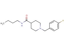 N-butyl-1-(4-fluorobenzyl)-4-piperidinecarboxamide