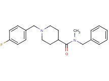 N-benzyl-1-(4-fluorobenzyl)-N-methyl-4-piperidinecarboxamide oxalate