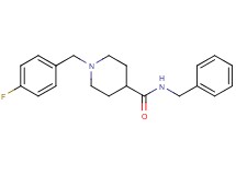 N-benzyl-1-(4-fluorobenzyl)-4-piperidinecarboxamide