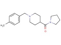 1-(4-methylbenzyl)-4-(1-pyrrolidinylcarbonyl)piperidine