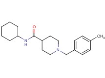 N-cyclohexyl-1-(4-methylbenzyl)-4-piperidinecarboxamide
