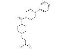 1-{[1-(3-methylbutyl)-4-piperidinyl]carbonyl}-4-phenylpiperazine