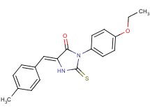 3-(4-ethoxyphenyl)-5-(4-methylbenzylidene)-2-thioxo-4-imidazolidinone