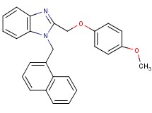 2-[(4-methoxyphenoxy)methyl]-1-(1-naphthylmethyl)-1H-benzimidazole
