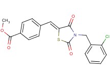methyl 4-{[3-(2-chlorobenzyl)-2,4-dioxo-1,3-thiazolidin-5-ylidene]methyl}benzoate