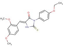 5-(2,4-dimethoxybenzylidene)-3-(4-ethoxyphenyl)-2-thioxo-4-imidazolidinone
