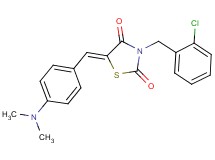 3-(2-chlorobenzyl)-5-[4-(dimethylamino)benzylidene]-1,3-thiazolidine-2,4-dione