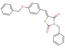 3-benzyl-5-[4-(benzyloxy)benzylidene]-1,3-thiazolidine-2,4-dione