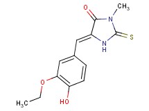5-(3-ethoxy-4-hydroxybenzylidene)-3-methyl-2-thioxo-4-imidazolidinone