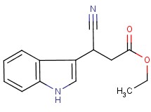 ethyl 3-cyano-3-(1H-indol-3-yl)propanoate