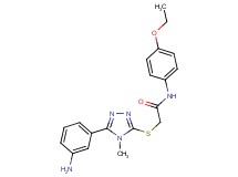 2-{[5-(3-aminophenyl)-4-methyl-4H-1,2,4-triazol-3-yl]thio}-N-(4-ethoxyphenyl)acetamide