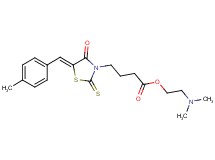 2-(dimethylamino)ethyl 4-[5-(4-methylbenzylidene)-4-oxo-2-thioxo-1,3-thiazolidin-3-yl]butanoate hydrochloride
