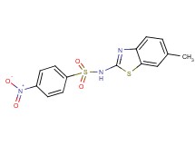 N-(6-methyl-1,3-benzothiazol-2-yl)-4-nitrobenzenesulfonamide